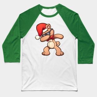 Dabbing Christmas Bear Baseball T-Shirt